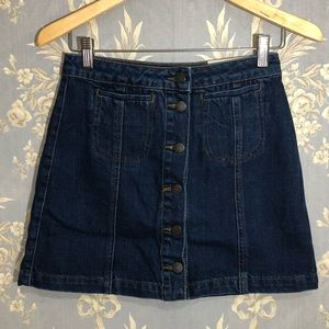 Dark Denim Blue Skirt